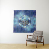 Metatron's Cube Sacred Geometry Wandkleed (In situ)