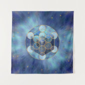 Metatron's Cube Sacred Geometry Wandkleed (Voorkant)