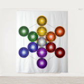 Metatron's Cube Series V1 Tapestry Wandkleed (Voorkant)