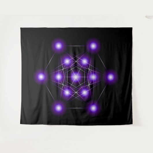 Metatron's Cube Series V3 Tapestry Wandkleed (Voorkant (horizontaal))