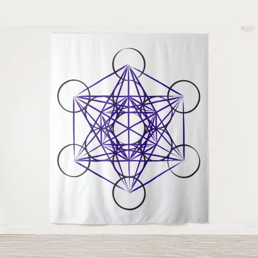 Metatron's Cube Series V5 Tapestry Wandkleed (Voorkant)