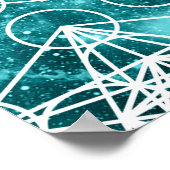 Metatron's Cube Space Poster (Hoek)