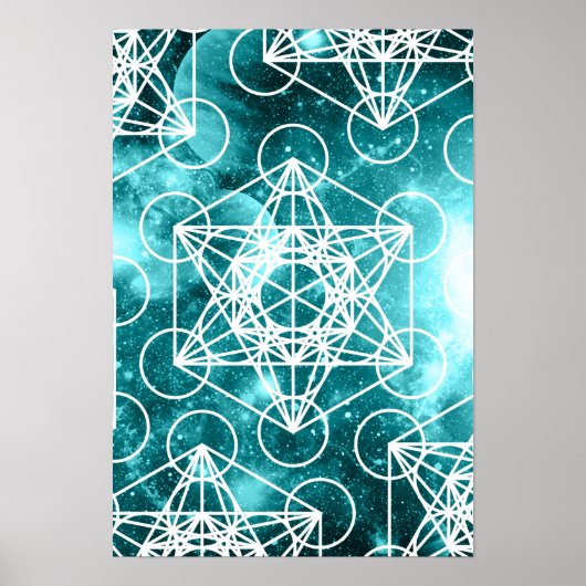 Metatron's Cube Space Poster (Voorkant)