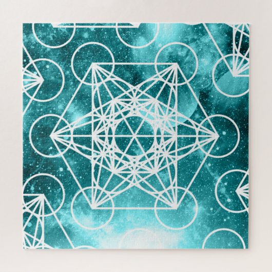 Metatron's Cube Space Puzzle 676 stuks Legpuzzel (Horizontaal)