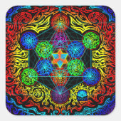 Metatron's Cube Sticker (Voorkant)