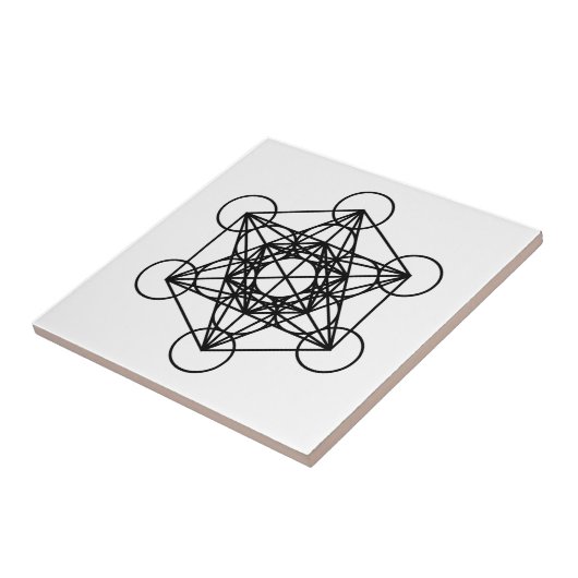 Metatrons Cube Tegeltje (Zijkant)