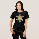 Metatron's Cube Tri-Blend Shirt (Voorkant volledig)