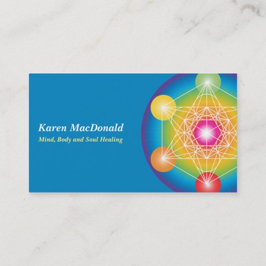 Metatron's Cube Visitekaartje (Achterkant)