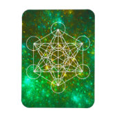 Metatron's kubus, gewijde geometrie, Spiritueel sy Magneet (Verticaal)