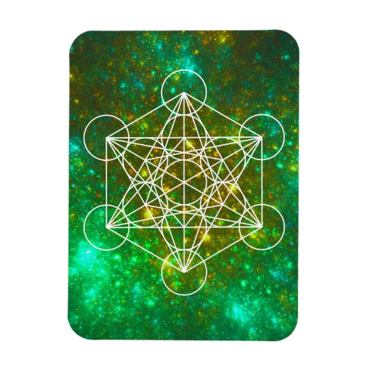 Metatron's kubus, gewijde geometrie, Spiritueel sy Magneet (Verticaal)
