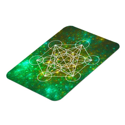 Metatron's kubus, gewijde geometrie, Spiritueel sy Magneet (Linkerzijde)