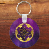 Metatron's Kubus Heilige Geometrie Sleutelhanger (Voorkant)