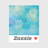 Metatron's Kubus Heilige Geometrie Sticker (Vel)