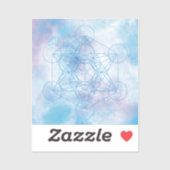 Metatron's Kubus Heilige Geometrie Sticker (Vel)