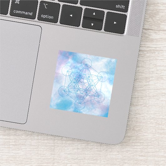 Metatron's Kubus Heilige Geometrie Sticker (Detail)
