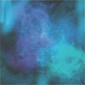 Metatron's Kubus Heilige Geometrie Sticker (Voorkant)