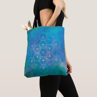 Metatron's Kubus Heilige Geometrie Tote Bag