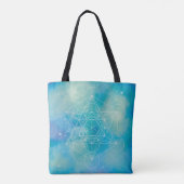 Metatron's Kubus Heilige Geometrie Tote Bag (Achterkant)
