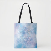 Metatron's Kubus Heilige Geometrie Tote Bag (Voorkant)