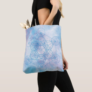 Metatron's Kubus Heilige Geometrie Tote Bag