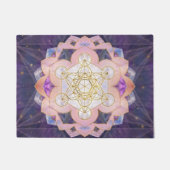 Metatron's kubus in Gemstone lotus Deurmat (Voorkant)
