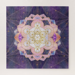 Metatron's kubus in Gemstone lotus Legpuzzel