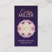 Metatron's kubus in Gemstone lotus Sacred Geometry Visitekaartje (Voorkant)