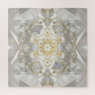 Metatron's kubus in lotus Sacred Geometry Legpuzzel