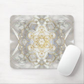 Metatron's kubus in lotus Sacred Geometry Muismat (Met muis)