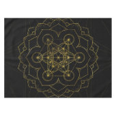 Metatron's kubus in lotus Sacred Geometry Tafelkleed (Voorkant (Horizontaal))