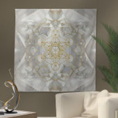 Metatron's kubus in lotus Sacred Geometry Wandkleed