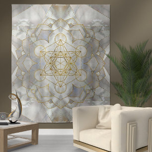 Metatron's kubus in lotus Sacred Geometry Wandkleed