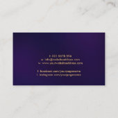 Metatron's kubus in lotusbloem visitekaartje (Achterkant)