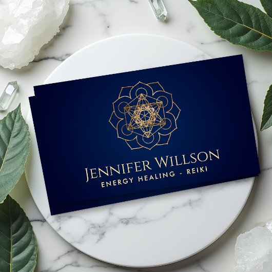 Metatron's kubus in lotusbloem visitekaartje