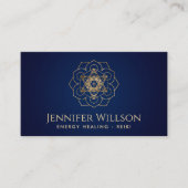 Metatron's kubus in lotusbloem visitekaartje (Voorkant)