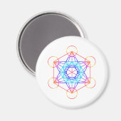 Metatron's kubus (kleur 2) magneet (Voorkant / Achterkant)