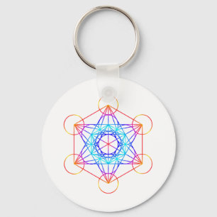 Metatron's kubus (kleur 2) sleutelhanger