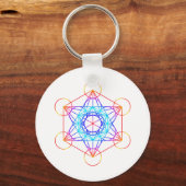 Metatron's kubus (kleur 2) sleutelhanger (Voorkant)