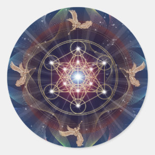 Metatron's kubus - Merkabah Ronde Sticker