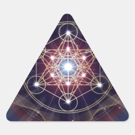 Metatron's kubus - Merkabah Sticker (Voorkant)