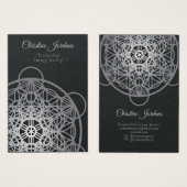 Metatron's kubus of Life Earring Card Visitekaartje (Voorkant /achterkant)