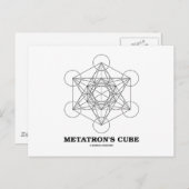 Metatron's kubus (Sacred Geometry) Briefkaart (Voorkant / Achterkant)