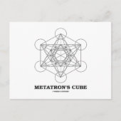 Metatron's kubus (Sacred Geometry) Briefkaart (Voorkant)