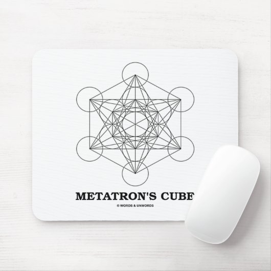 Metatron's kubus (Sacred Geometry) Muismat (Met muis)