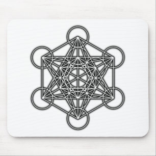 Metatron's kubus (zwart) muismat