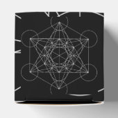 Metatron's Kubus Zwart & Wit Bedankdoosjes (Bovenkant)