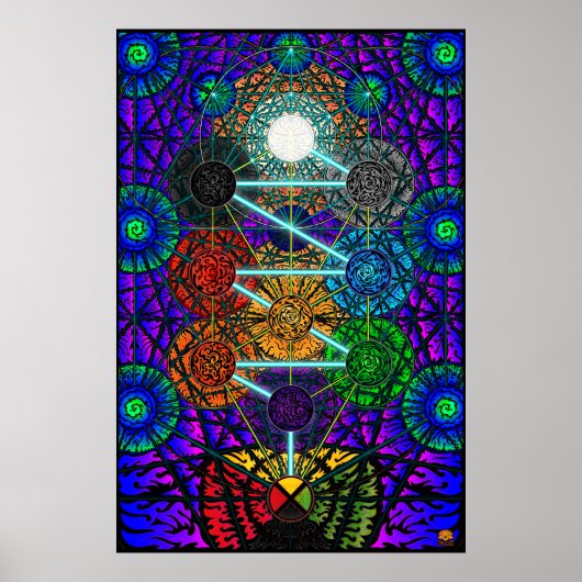 Metatron's Tree of Life Poster (Voorkant)
