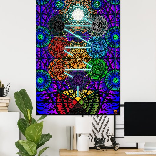 Metatron's Tree of Life Poster (Thuiskantoor)