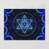 Metatrons Würfel - Merkaba - Stern Tetraeder Briefkaart (Voorkant)