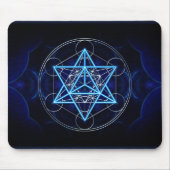 Metatrons Würfel -  Merkaba - Stern Tetraeder Muismat (Voorkant)